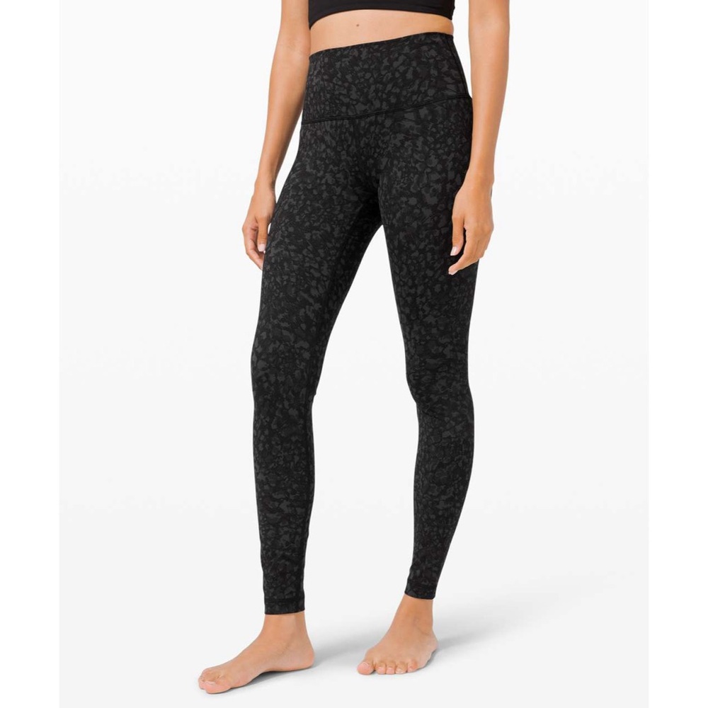 Lululemon - Wild Thing Camo Deep Coal Multi Wunder Under Tights